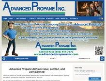 Tablet Screenshot of advancedpropaneinc.com